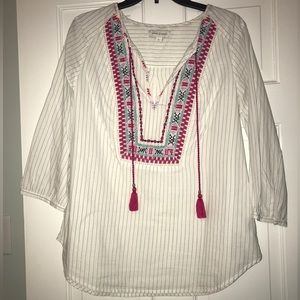 Vintage America Medium Embroidered Blouse